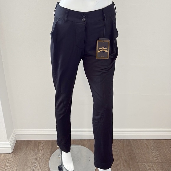 Vivienne Westwood Pants - Vivienne Westwood Anglomania Twisted Trousers in Black Wool Blend Italian 40